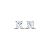 Thumbnail Image 1 of Lab-Created Diamonds by KAY Princess-Cut Solitaire Stud Earrings 1/3 ct tw 10K White Gold (I/SI2)