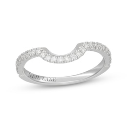 Neil Lane Diamond Contour Wedding Band 1/4 ct tw 14K White Gold