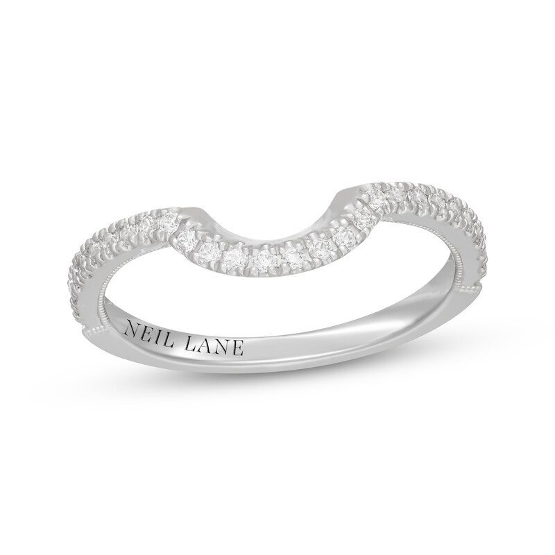 Main Image 1 of Neil Lane Diamond Contour Wedding Band 1/4 ct tw 14K White Gold