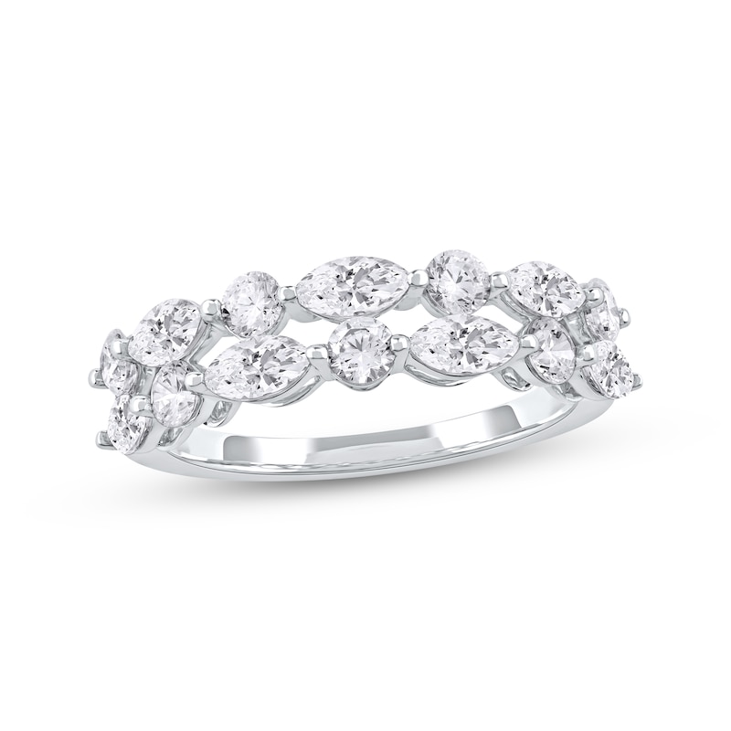 Main Image 1 of KAY Lab-Grown Diamonds Marquise & Round-Cut Ring 1-1/2 ct tw 10K White Gold