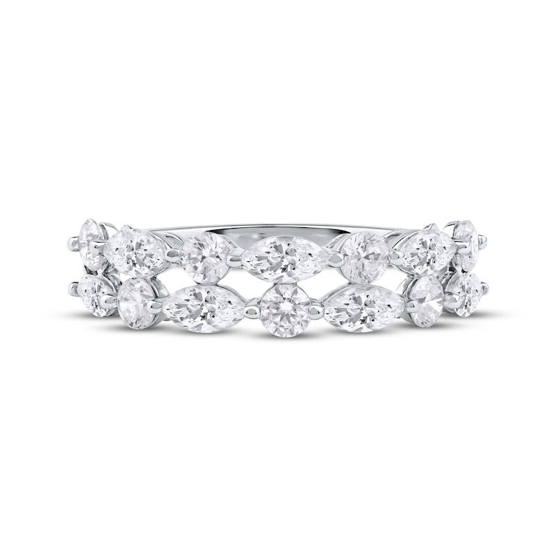 Main Image 3 of KAY Lab-Grown Diamonds Marquise & Round-Cut Ring 1-1/2 ct tw 10K White Gold