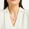 Thumbnail Image 3 of Toi et Moi Pear-Shaped Sky Blue Topaz & Oval-Cut London Blue Topaz Necklace 10K White Gold 18"