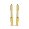 Thumbnail Image 2 of Puff Teardrop Hoop Earrings 14K Yellow Gold 30mm