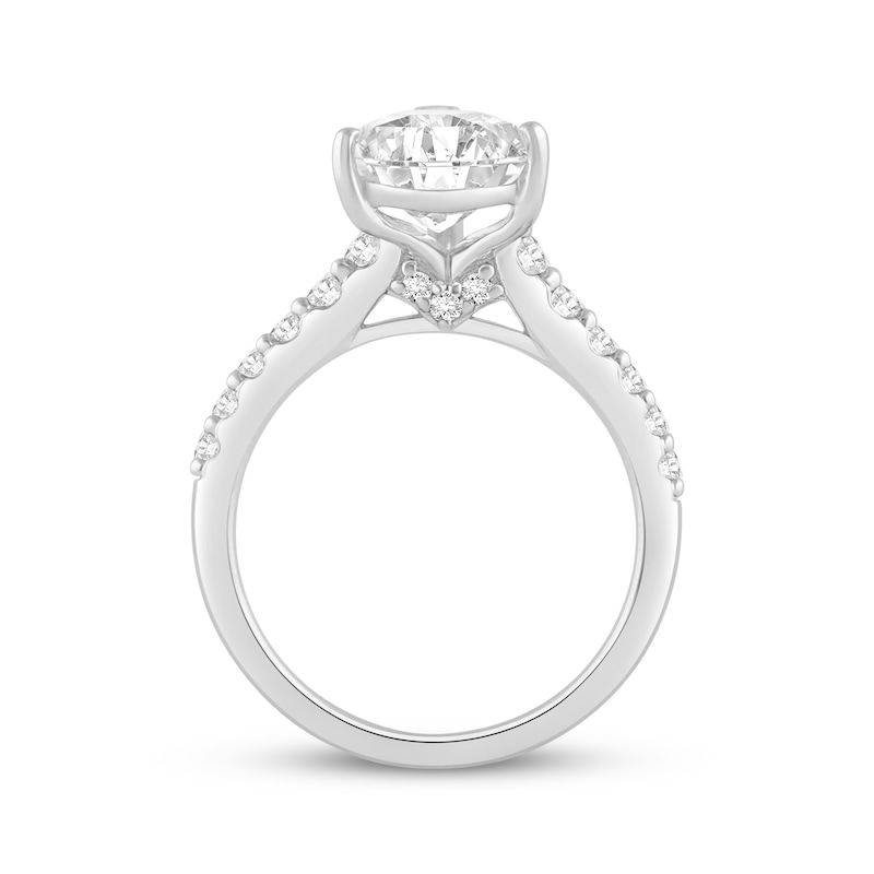 Main Image 3 of Adore Lab-Grown Diamonds Pear-Shaped Engagement Ring 3-1/2 ct tw 14K White Gold