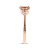 Thumbnail Image 3 of Oval-Cut Morganite & Diamond Ring 1/10 ct tw 10K Rose Gold