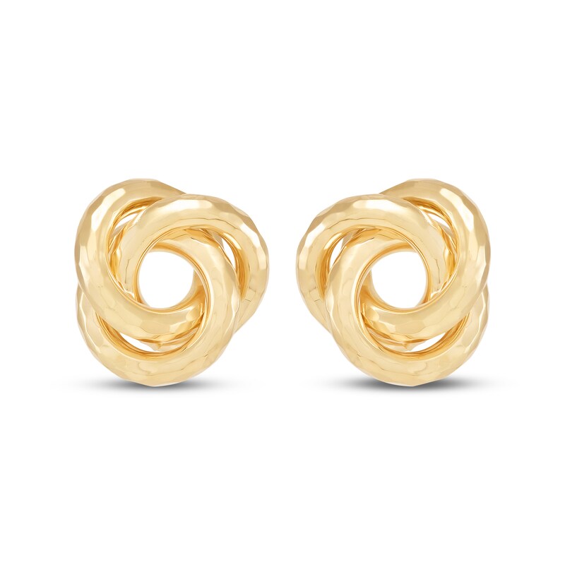Main Image 2 of Love Knot Stud Earrings 10K Yellow Gold