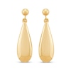 Thumbnail Image 2 of Polished Eggplant-Shaped Drop Earrings 10K Yellow Gold