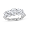 Thumbnail Image 1 of KAY Lab-Grown Diamonds Oval-Cut Graduating Ring 2 ct tw 14K White Gold