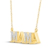 Thumbnail Image 2 of Diamond &quot;Mama&quot; Necklace 1/8 ct tw 10K Yellow Gold 18&quot;