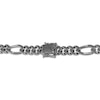 Thumbnail Image 2 of Ink & Ice Men's Black Diamond Figaro Chain Necklace 2-3/8 ct tw Black Rhodium-Plated Sterling Silver 22"