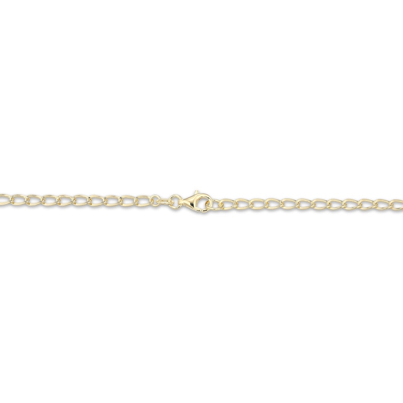 Main Image 4 of Leaves Y-Drop Necklace 18K Yellow Gold-Plated Sterling Silver 18"