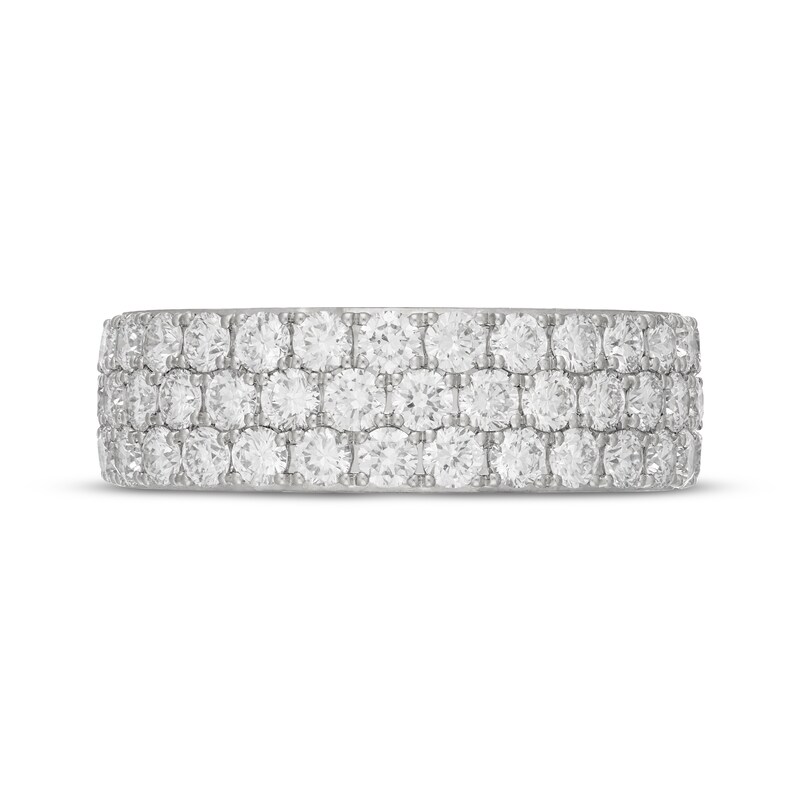 Main Image 3 of Neil Lane Artistry Heritage Lab-Grown Diamond Three-Row Anniversary Ring 1-1/2 ct tw Platinum