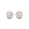 Thumbnail Image 2 of KAY Lab-Grown Diamonds Multi-Stone Flower Stud Earrings 1 ct tw 10K Rose Gold
