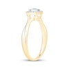 Thumbnail Image 2 of KAY Lab-Grown Diamonds Cushion Halo Promise Ring 1/6 ct tw 10K Yellow Gold