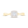 Thumbnail Image 3 of KAY Lab-Grown Diamonds Cushion Halo Promise Ring 1/6 ct tw 10K Yellow Gold