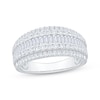 Thumbnail Image 1 of Adore Lab-Grown Diamonds Baguette & Round-Cut Multi-Row Anniversary Ring 1 ct tw 14K White Gold