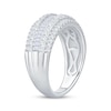 Thumbnail Image 2 of Adore Lab-Grown Diamonds Baguette & Round-Cut Multi-Row Anniversary Ring 1 ct tw 14K White Gold