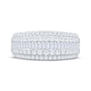 Thumbnail Image 3 of Adore Lab-Grown Diamonds Baguette & Round-Cut Multi-Row Anniversary Ring 1 ct tw 14K White Gold
