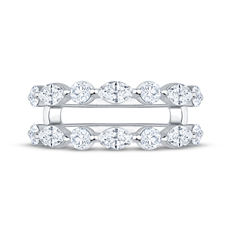 Main Image 3 of Adore Lab-Grown Diamonds Marquise & Round-Cut Enhancer Ring 1-1/2 ct tw 14K White Gold