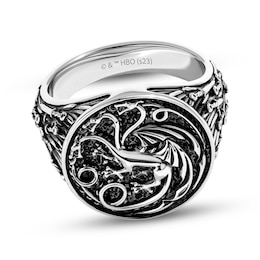 House of the Dragon Targaryen Sigil Men's Ring Sterling Silver