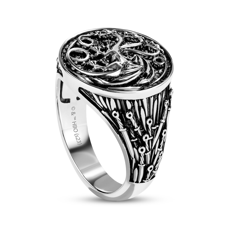 Main Image 2 of House of the Dragon Targaryen Sigil Men's Ring Sterling Silver