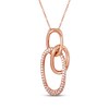 Thumbnail Image 1 of Le Vian Diamond Loop Necklace 1/3 ct tw 14K Strawberry Gold 18"