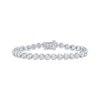 Thumbnail Image 1 of KAY Lab-Grown Diamond Buttercup Bracelet 1/4 ct tw Sterling Silver 7"