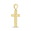Thumbnail Image 3 of KAY Lab-Grown Diamonds Men's Two-Row Cross Charm 2 ct tw 10K Yellow Gold