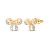 Thumbnail Image 1 of Diamond Bow Stud Earrings 1/20 ct tw 14K Yellow Gold
