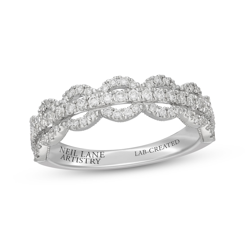 Main Image 1 of Neil Lane Artistry Heritage Lab-Grown Diamond Wedding Band 1/2 ct tw 14K White Gold