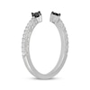 Thumbnail Image 2 of Neil Lane Black & White Diamond Open-Shank Anniversary Ring 1/3 ct tw 14K White Gold