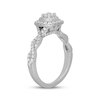 Thumbnail Image 2 of Neil Lane Round-Cut Diamond Double Halo Engagement Ring 5/8 ct tw 14K White Gold