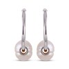 Thumbnail Image 2 of Cultured Pearl Hoop Earrings Sterling Silver