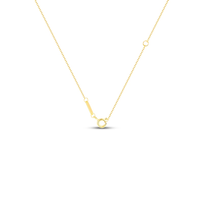 Main Image 2 of Oval-Shaped Pendant Drop Necklace 24K Yellow Gold Vermeil Sterling Silver 18"