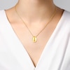Thumbnail Image 3 of Oval-Shaped Pendant Drop Necklace 24K Yellow Gold Vermeil Sterling Silver 18"