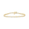 Thumbnail Image 1 of KAY Lab-Grown Diamonds Marquise Link Bracelet 1 ct tw 10K Yellow Gold 7"