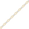 Thumbnail Image 2 of KAY Lab-Grown Diamonds Marquise Link Bracelet 1 ct tw 10K Yellow Gold 7"