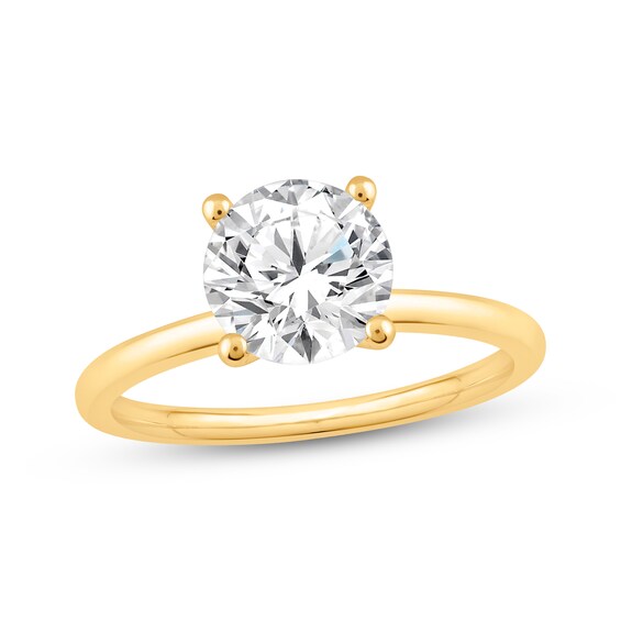 Adore Lab-Grown Diamonds Certified Round-Cut Solitaire Engagement Ring 1-1/2 ct tw 14K Yellow Gold (F/VS2)