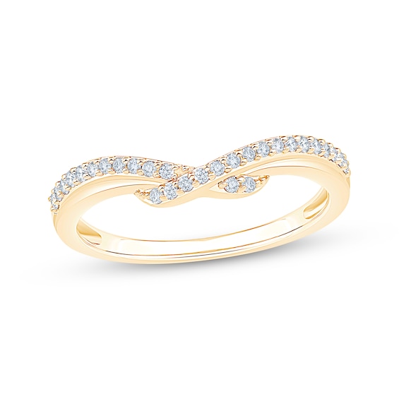 Adore Diamond Contour Band 1/6 ct tw 14K Yellow Gold