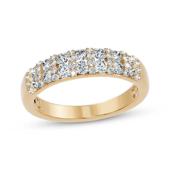 Adore Lab-Grown Diamonds Anniversary Ring 3/4 ct tw 14K Yellow Gold