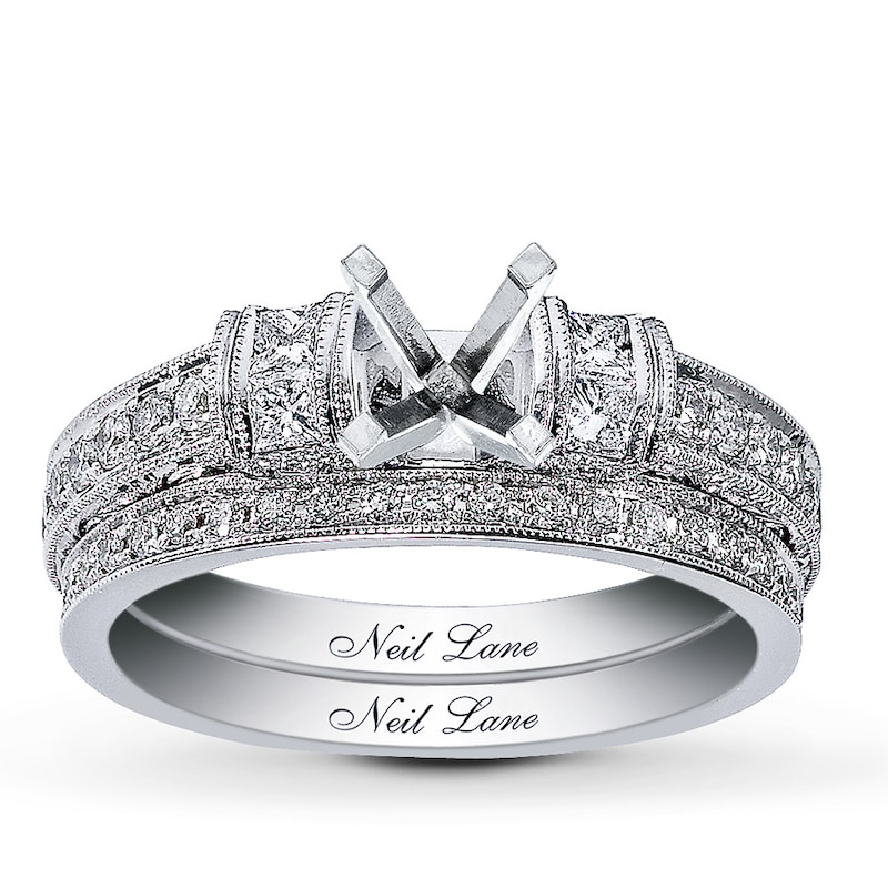 Main Image 1 of Neil Lane Bridal Setting 3/4 ct tw Diamonds 14K White Gold