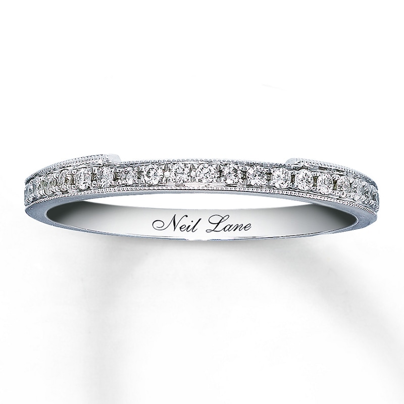 Main Image 1 of Neil Lane Wedding Band 1/5 ct tw Diamonds 14K White Gold