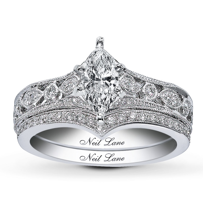 Main Image 3 of Neil Lane Bridal Setting 1/2 ct tw Diamonds 14K White Gold