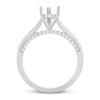 Diamond Engagement Ring Setting 1/2 ct tw Pear-shaped 14K White Gold