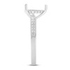 Diamond Engagement Ring Setting 1/2 ct tw Pear-shaped 14K White Gold