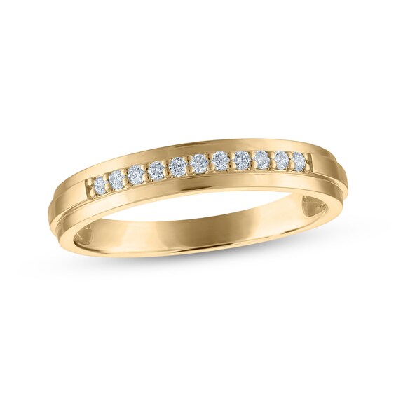 Adore Diamond Wedding Band 1/15 ct tw 10K Yellow Gold