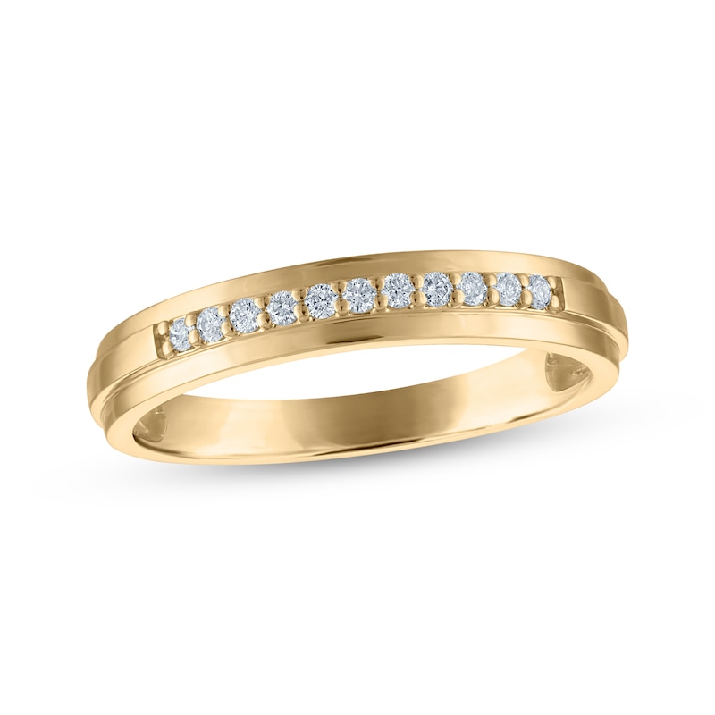 Main Image 1 of Adore Diamond Wedding Band 1/15 ct tw 10K Yellow Gold