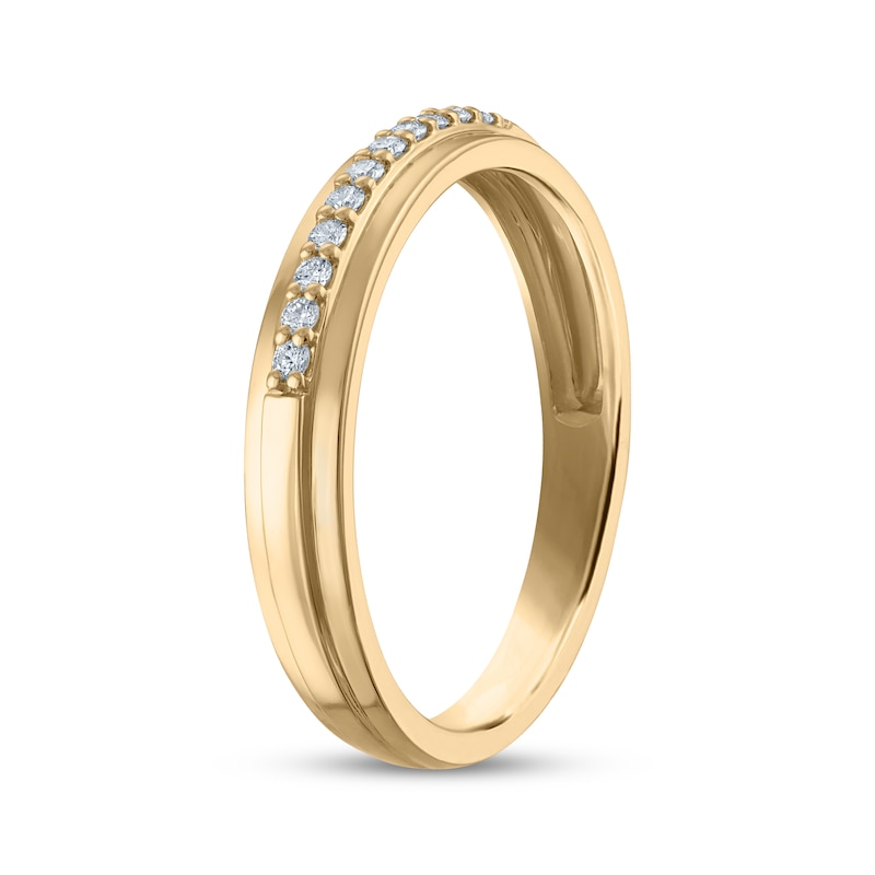 Main Image 2 of Adore Diamond Wedding Band 1/15 ct tw 10K Yellow Gold