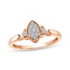 Thumbnail Image 1 of Round-Cut Diamond Promise Ring 1/8 ct tw 10K Rose Gold