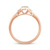 Thumbnail Image 3 of Round-Cut Diamond Promise Ring 1/8 ct tw 10K Rose Gold